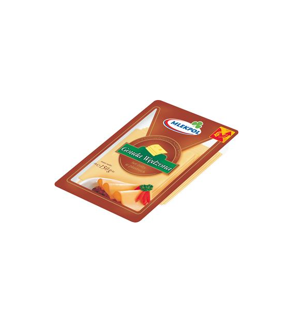 MLEKPOL Ser plastry Gouda wędzona 150g /12