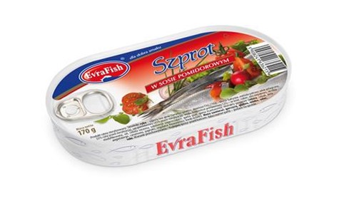 EVRA 170g Szprot w pomidorach /16/*8