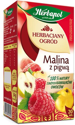 HERBAPOL Herbata Ogród malina z dziką różą 20t /12