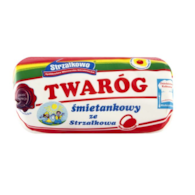 STRZAŁKOWO Twaróg śmietankowy krajanka ok. 350g /3