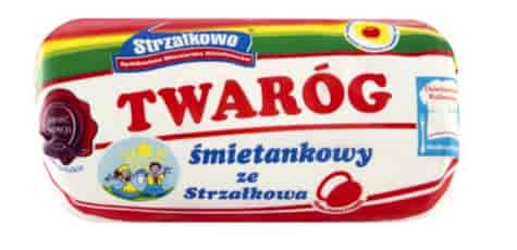 STRZAŁKOWO Twaróg śmietankowy krajanka ok. 350g /3