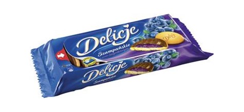 LU Delicje szampańskie jagodowe 147g/24