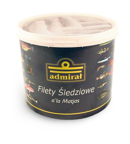 ADMIRAŁ Filet śledź matjas wiaderko 4kg