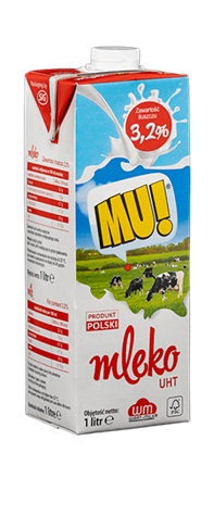 WM SIERADZ Mleko UHT  MU  3,2% 1l /12