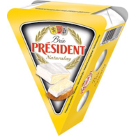 PRESIDENT Brie naturalny 125g /12