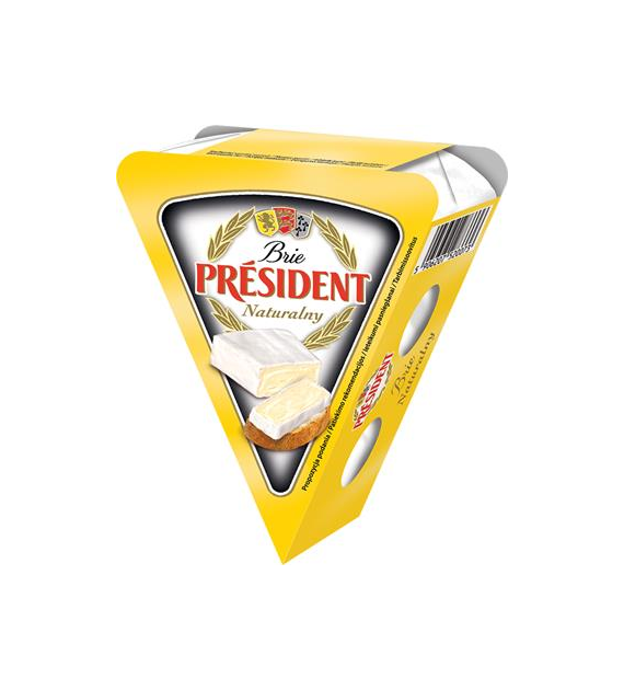 PRESIDENT Brie naturalny 125g /12