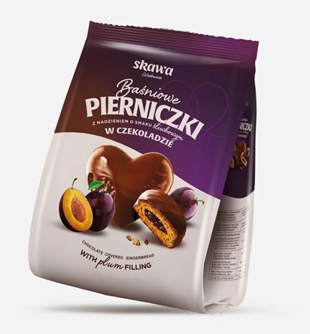 SKAWA Pierniki w czekoladzie śliwkowe 150g/12/*6