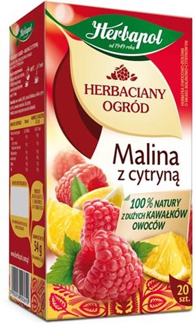 HERBAPOL Herbata Ogród malina z cytryną 20t /12/