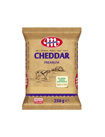 MLEKOVITA Ser Cheddar kawałki 250g /10