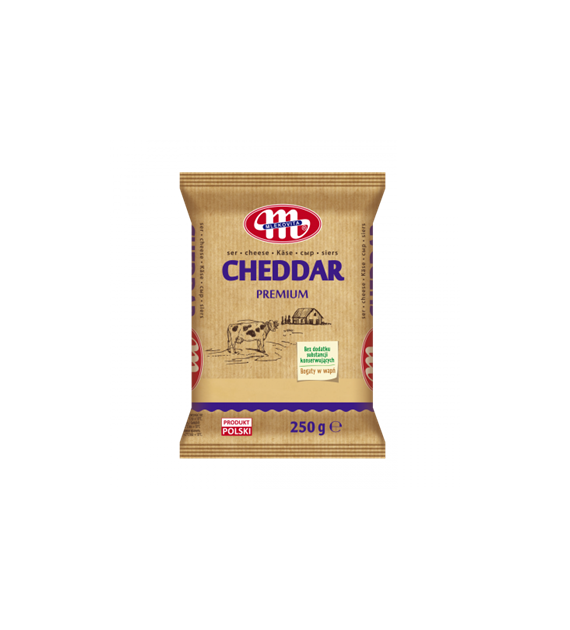 MLEKOVITA Ser kawałki 250g Cheddar /10