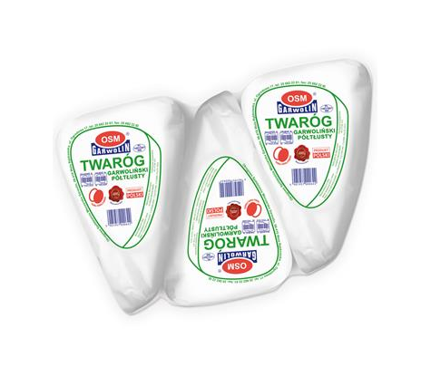 GARWOLIN  Twaróg pergamin+folia półtłusty /kg/1pak