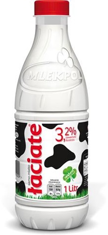 ŁACIATE  Mleko butelka 1L 3,2% /6/