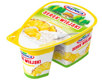 PIĄTNICA Serek wiejski 150g ananas /9/