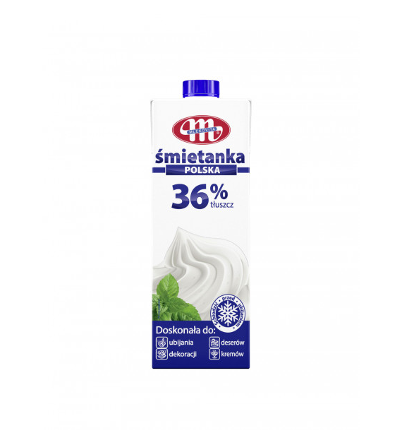 MLEKOVITA Śmietanka Polska UHT 36% 1l /12