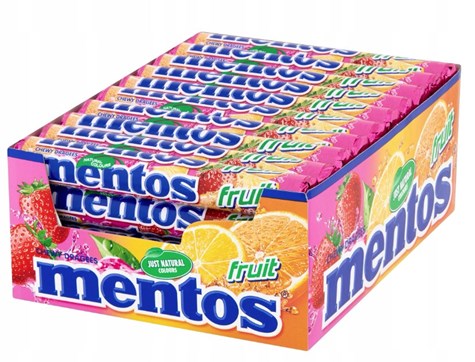 VAN MENTOS Fruit 38g*40szt /1