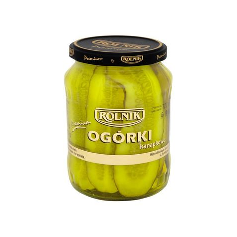 ROLNIK Ogórki kanapkowe 720g/360g /6