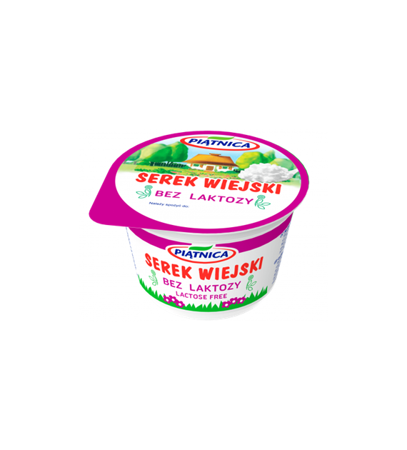 PIĄTNICA Serek wiejski bez laktozy 200g /12