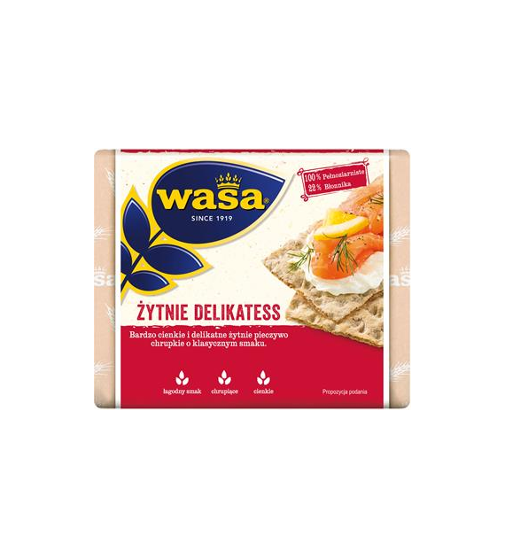 WASA Pieczywo chrupkie żytnie 210g /12