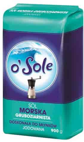 CENOS Sól O'Sole morska gruba jodowana 900g /12
