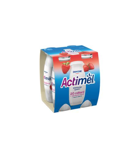 DANONE Actimel truskawka 4x100g /6