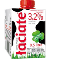 ŁACIATE Mleko UHT 3,2% 0,5l /8