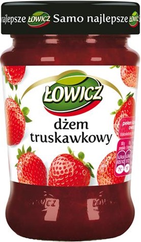 ŁOWICZ Dżem 280g n/s truskawka /8/