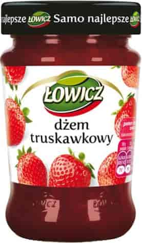 ŁOWICZ Dżem truskawka n/s 280g /8