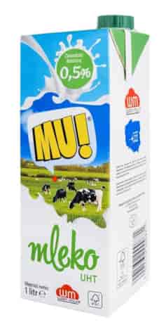 WM SIERADZ Mleko UHT  MU  0,5% 1l /12