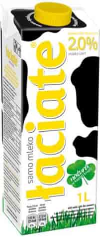 ŁACIATE Mleko UHT 2% 1l /12
