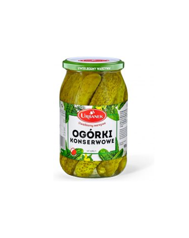 URBANEK Ogórek konserwowy 920g/430g/6