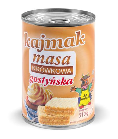 GOSTYŃ Kajmak masa krówkowa 510g /12