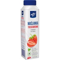 MILKO Maślanka 330ml truskawkowa /6/