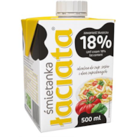 ŁACIATE Śmietana UHT 18% 0,5l /8