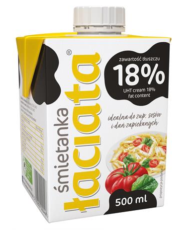 ŁACIATE Śmietana UHT 18% 0,5l /8