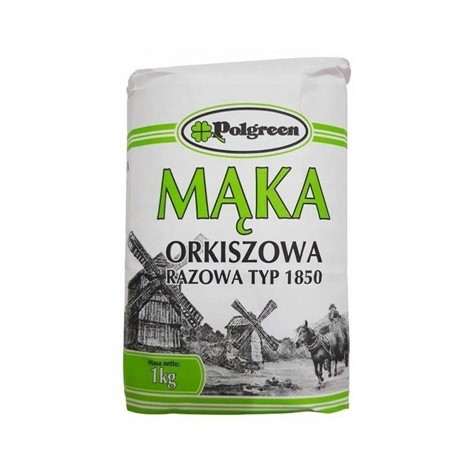 POLGREEN Mąka orkiszowa 1kg typ 1850 /10/