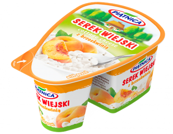 PIĄTNICA Serek wiejski 150g brzoskwinia /9/