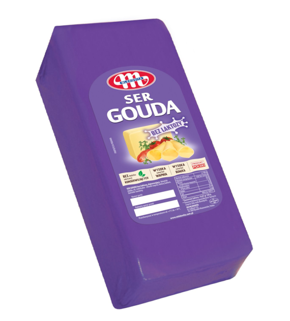 MLEKOVITA Ser blok Gouda bez laktozy ok. 3,2kg