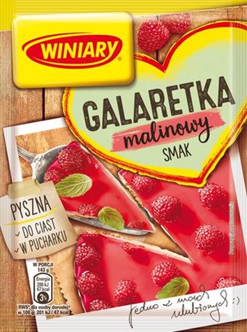 WINIARY Galaretka 71g malinowa /22/