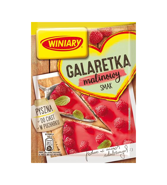 WINIARY Galaretka malinowa 71g /22