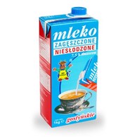 GOSTYŃ Mleko niesłodzone karton 1kg /12/