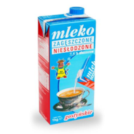 GOSTYŃ Mleko niesłodzone karton 1kg /12