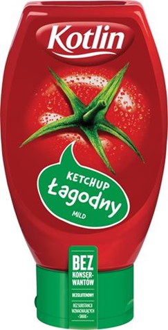 KOTLIN Ketchup 450g łagodny plastik /10/