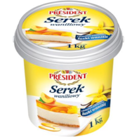 PRESIDENT Twaróg waniliowy wiadro 1kg /6