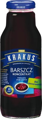 KRAKUS Koncentrat 0,3L barszcz czerw szkło/12/