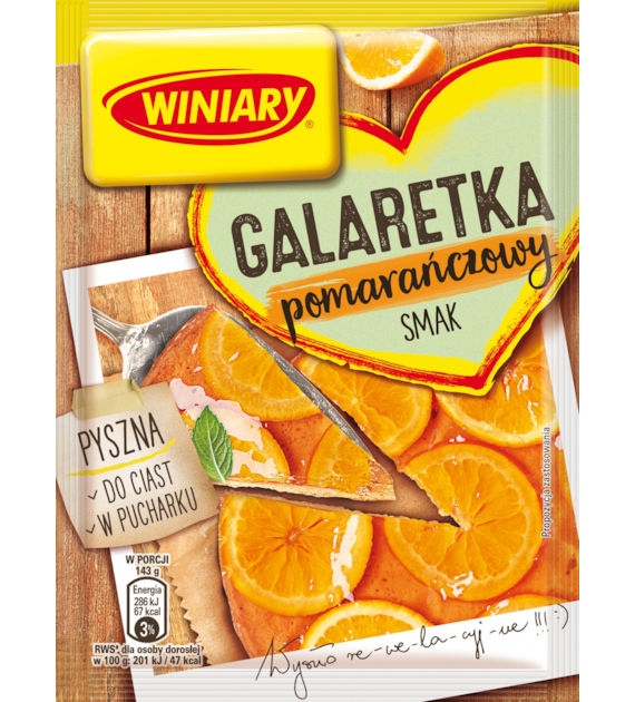 WINIARY Galaretka pomarańczowa 71g /22