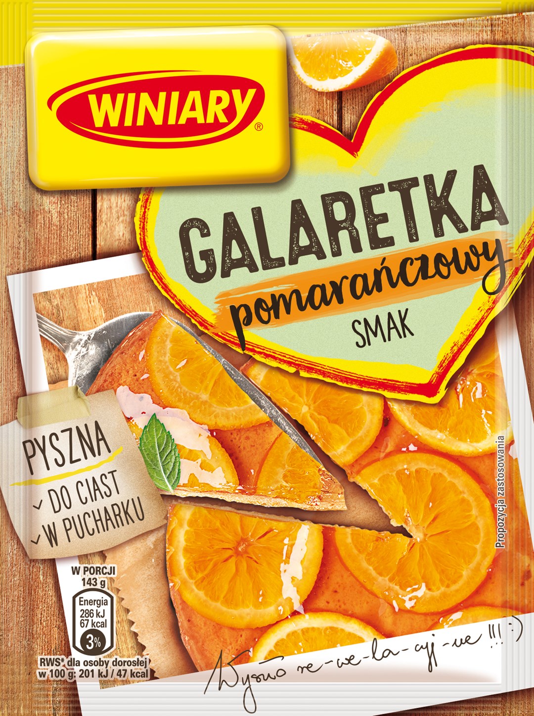 WINIARY Galaretka 71g pomarańczowa /22/