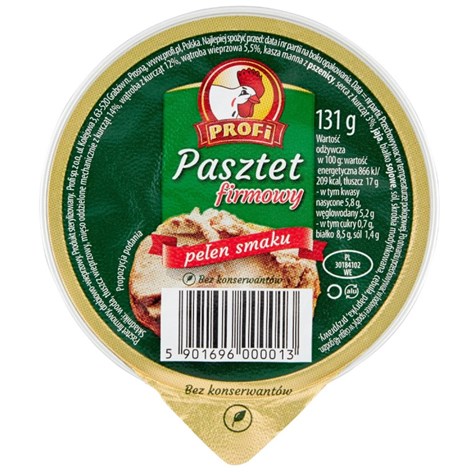 PROFI  Pasztet drobiowy Firmowy 131g /24