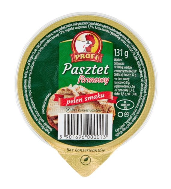 PROFI Pasztet drobiowy Firmowy 131g /24