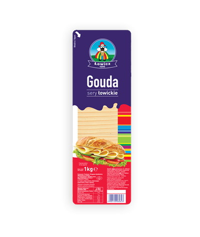 ŁOWICZ  Ser plastry Gouda 1kg /6