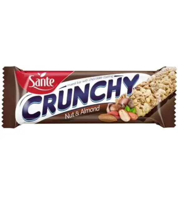 SANTE Baton crunchy orzech-migdał czekolada 40g/25